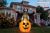 Fun World Ghost Face Pumpkin Lawn Inflatable