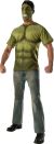 Men S Incredible Hulk Costume Top And Mask Avengers 2 Costume Size X Large