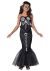 Skeleton Mermaid Girls Tween Costume Black Medium 10 12 