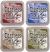 Ranger Tim Holtz Ranger Distress Oxide Ink Bundle Four 3 X 3 Pads C Classic Aged Mahogany Blueprint Sketch Forest Moss And Gathered Twigs 1 Pack of 4 Piece