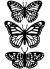 Embossing Folder Butterfly Trio 4.25 X 5.75 Inches