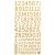 Cardstock Number Stickers Metallic Gold