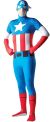 Costume Mens Marvel Universe Captain America Adult 2Nd Skin Costume Medium
