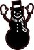 Christmas Craft Dies Snowman With Mittens