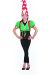 Halloween Wholesalers Girls Toadstool Gnome Costume Black and Green