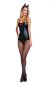 Halloween Wholesalers Metallic Sexy Bodysuit Kit Black 