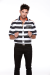 Halloween Wholesalers Men s Prisoner Fancy Dress Costume Shirt White and Black