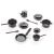 Timeless Minis Pots And Pans Metal Black Assorted Sizes