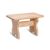 Wood Stool Pine Trestle Design Unfinished 12 X 8 X 7.5 Inches