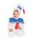 Baby Classic Ghostbusters Ez On Stay Puft Romper Costume Toddler 3T 4T 