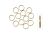 Scroll Pattern Wedding Ring Gold 3/4 Inches Big Value