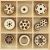 Flourishes Die Cut Wood Pieces Pack Cogs