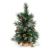3 Ft Frosted Glacier Christmas Tree With Pinecones and Burlap Base