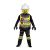 Lego Firefighter Deluxe Costume Black/Yellow Medium 7 8 