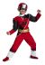 Power Rangers Ninja Steel Toddler Muscle Costume Red Medium 3T 4T 