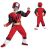 Boys Ranger Ninja Steel Toddler Muscle Costume Red Small 2T 