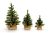 Christmas Floral Canadian Tree With Burlap Base 32 Tips 6 Inches