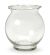 Bubble Ball Vase? ?Clear Glass 4.5X 5 Inches