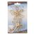Floral Jute Flower With Button Light Natural 2.5 Inches