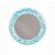 Roomlookz Acrylic Magnetic Mirror with Stand Aque
