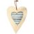 Unfinished Wood Shape with Corrugated Metal Heart