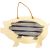 Unfinished Wood Shape with Corrugated Metal Pig
