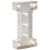 Metal Marquee Letter I Galvanized Silver 9.875 Inches