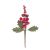 Christmas Floral Berry Spray Assorted Red With Burgundy Mix 6 Inches