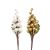 Christmas Floral Berry Spray Assorted Pearl White And Gold 6 Inches