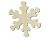 Natural Unfinished Wood Craft Snowflake Shape Cutout