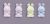 Flocked Rabbits Assorted Pastel Colors 1.5 Inches