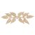 David Tutera Wedding Brooch Gold Metal Leaf With Rhinestones
