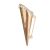 David Tutera Boutonniere Holder Gold Metal Lapel Pin Vase With Rhinestone Trim