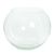 Bubble Bowl Clear Glass 8 Inches