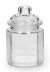 Glass Canister With Lid Paneled Clear 3.0625 X 4.9375 Inches