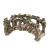 Arched Loglike Fairy Garden Bridge With Ivy