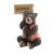 Fairy Garden Animals Miniature Black Bear With Red Coat And Welcome Sign