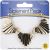 Fan Layered Statement Piece Metal Gold Color 4 x 1.25 inches