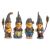 Miniature Fairy Garden Pixies Wearing Pinecone Hats Assorted