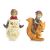 Miniature Fairy Garden Pixies Riding An Owl and Squirrel Assorted