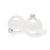 Glass Ball Ornaments Clear 2.625 In