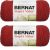 Spinrite Bernat Super Value Solid Yarn Redwood Heather Pack of 2 Skein