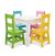 Melissa and Doug Kids Furniture Wooden Table and 4 Chairs Pastel
