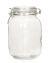 Jar With Locking Lid Clear Glass 2.64 X 4.5 Inches