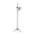 Artist Studio Lamp and Stand Silver and Black