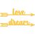 Decorative Dies Love Dream Arrows