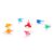 100 Piece Medium Holiday Ceramic Tree Accessories Bird Pin Multicolor