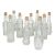 Darice Vintage Glass Bottles with Corks Bud Vases Assorted Shapes 5 Inch Tall Clear