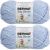 Spinrite Bernat Baby Blanket Yarn Baby Blue Pack of 2 Skein