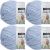 Spinrite Bernat Baby Blanket Yarn Baby Blue Pack of 4 Skein